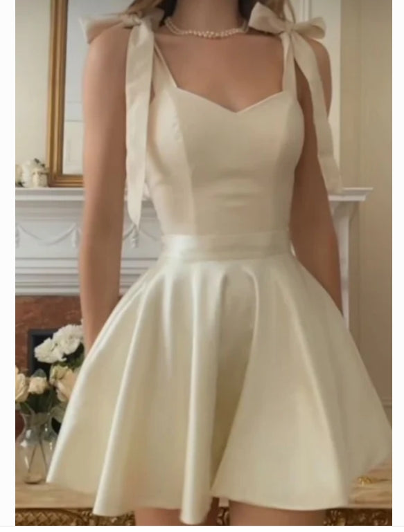 Luolandi Lovely Straps A-Line Mini Homecoming Dress Birthday Dress Party Dress